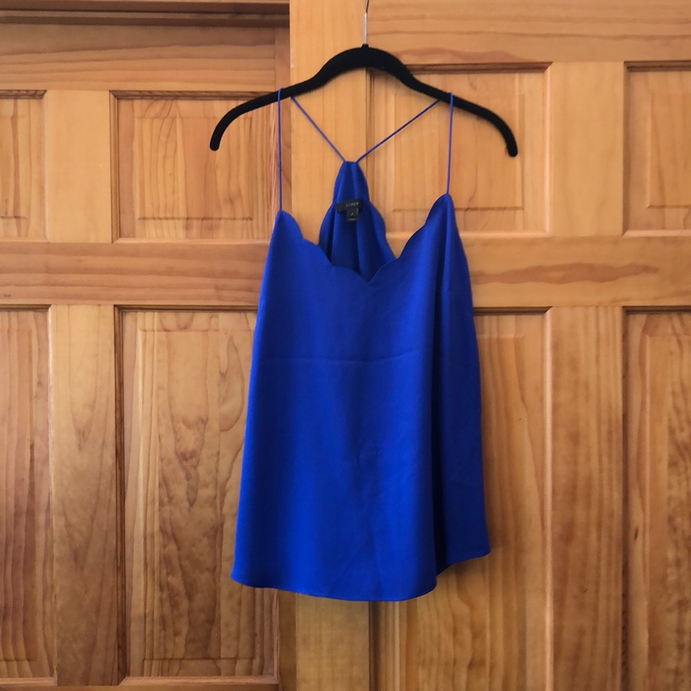 J.Crew silk racer back tank